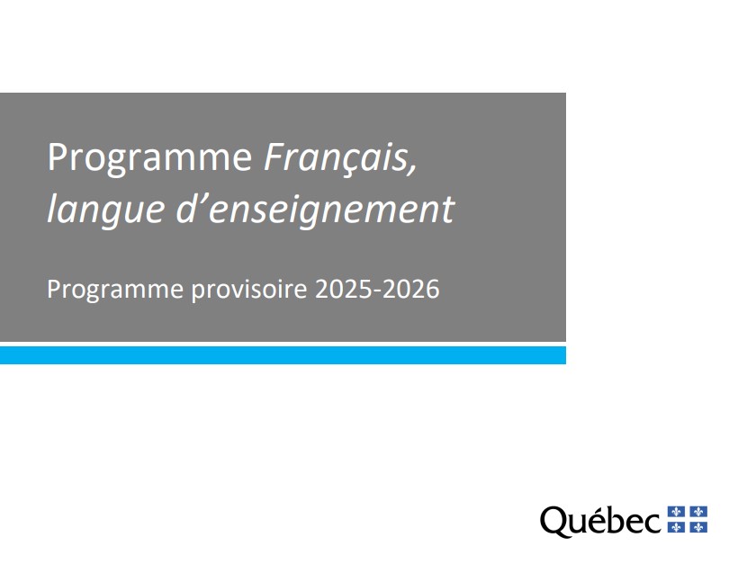 Document pédagogique – programme scolaire